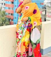 Digital Print Saree FS - 215