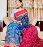 Silk Batik Saree SB 041